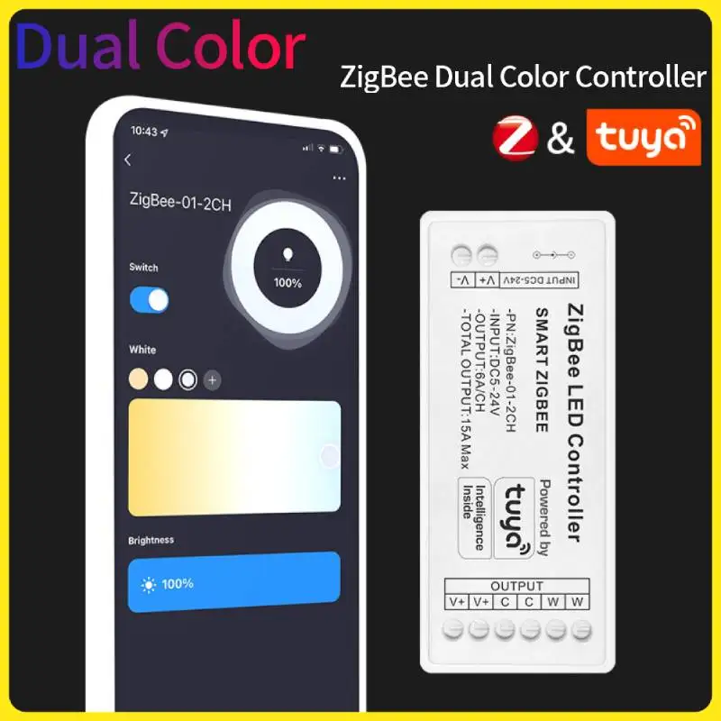

Tuya Zigbee Led Controller DC 5-24V Single Color/RGB Dimmer Switch LED Strip Work With Smart Life Alexa Google Home Smart Home