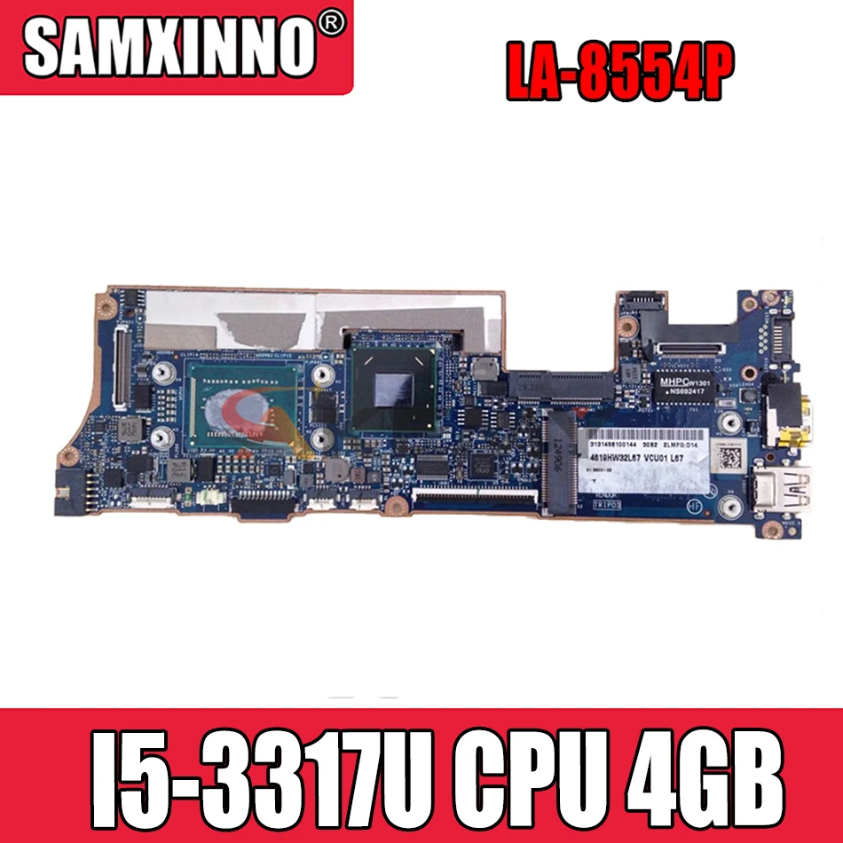 

Материнская плата Akemy для ноутбука HP Spectre XT13 XT 13-2000, основная BAORD 689957-001 689957-501, VCU01 LA-8554P I5-3317U CPU, 4 Гб