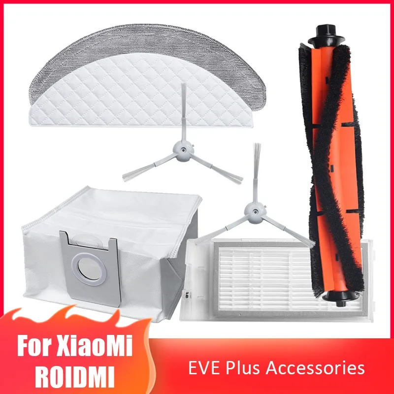 

For Roidmi Eve Plus Vacuum Cleaner Parts Dust Bag Disposable Wipes Repetitive Mop Accessories