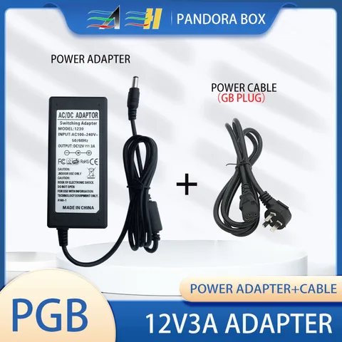 Pandora Box Arcade Family материнская плата адаптер питания DC12V 3A US Power Plug