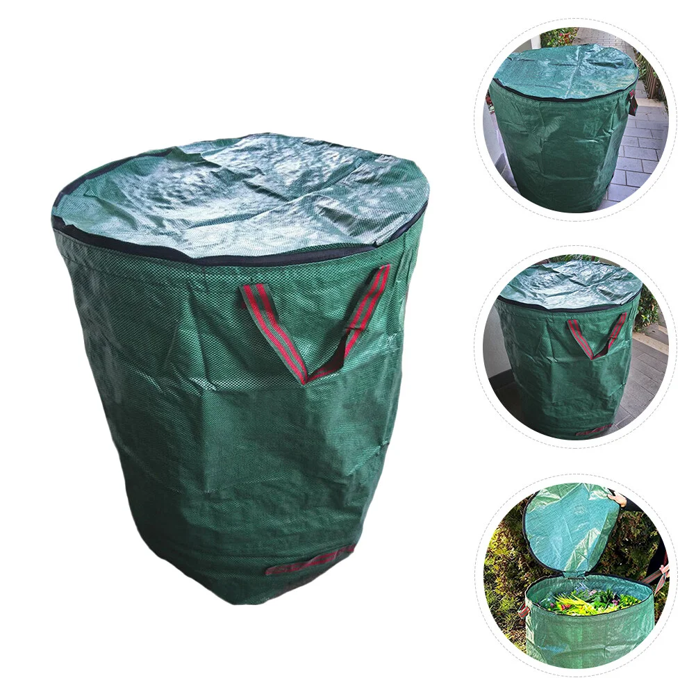 

Leaf Bag Leaves Grass Bin Extra Large Storage Trash Cover Rubbish Debris Container Fallen Garbage