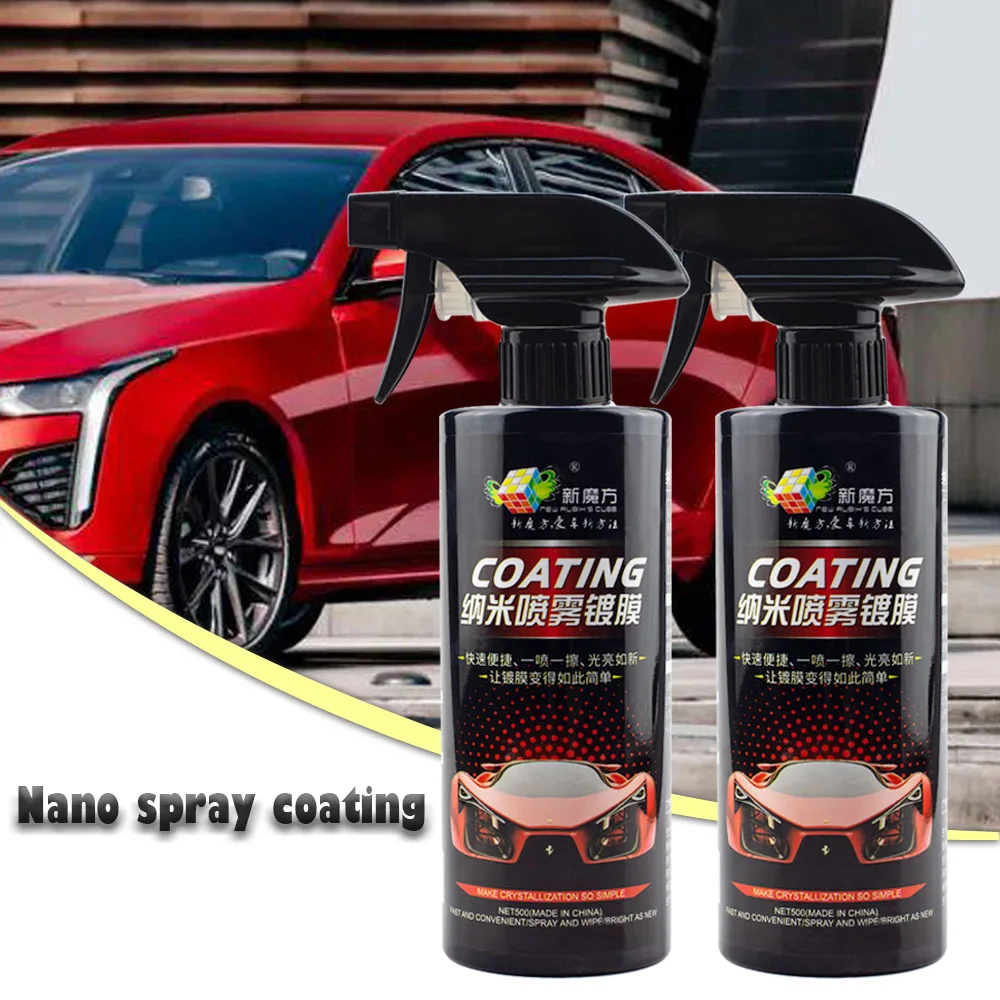 

500ML Crystal Ceramic Car Coating Paint Care Nano Hydrophobic Coating Waterproof High Gloss Shine Liquid Polish Wax