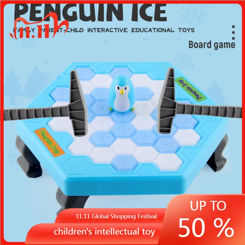 

Детская настольная игра Grappige Pinguïn Ice Breken Grote Familie Bespaart De Pinguïn
