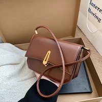 simple solid color small pu leather flap crossbody bags for women 2022 travel handbag shoulder ladies handbags and purses