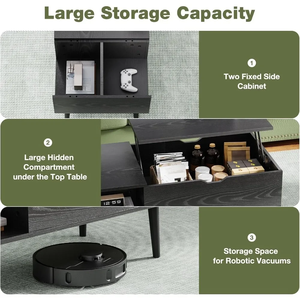 Мебель - Стол со стеллажами для хранения и скрытыми отделениями Современная