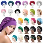 Атласная Ночная шапка для сна, невидимый плоский Уход за волосами из искусственного шелка, женский головной убор, головной убор для церемонии, шапка для сна, головной убор