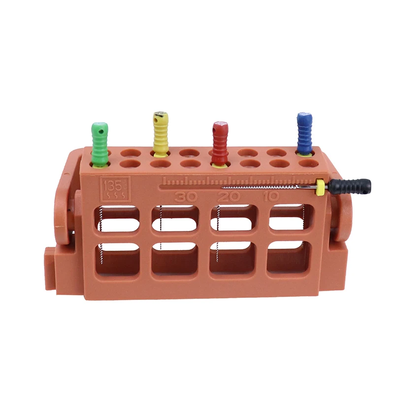 

8/16Holes Dental Plastic Holder for Rotary K H R Files Measuring Instrument Endodontic File Drill Autoclavable Multicolor