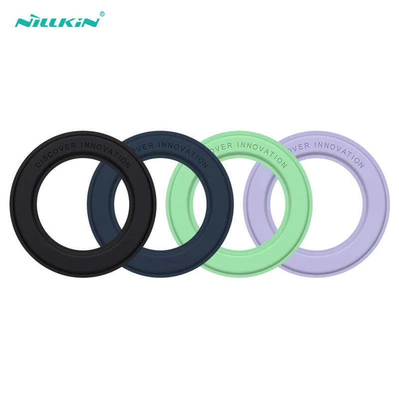 NILLKIN Magnetic Patch Magnetic Standing Ring for iPhone 14/13/12 Magnetic Silicone Stand for Samsung S22 Ultra Xiaomi Huawei