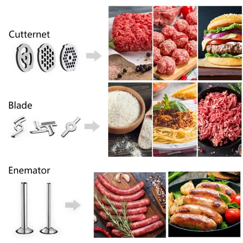 Кухонные фитинги для мяса из нержавеющей стали резак мясорубка наполнение