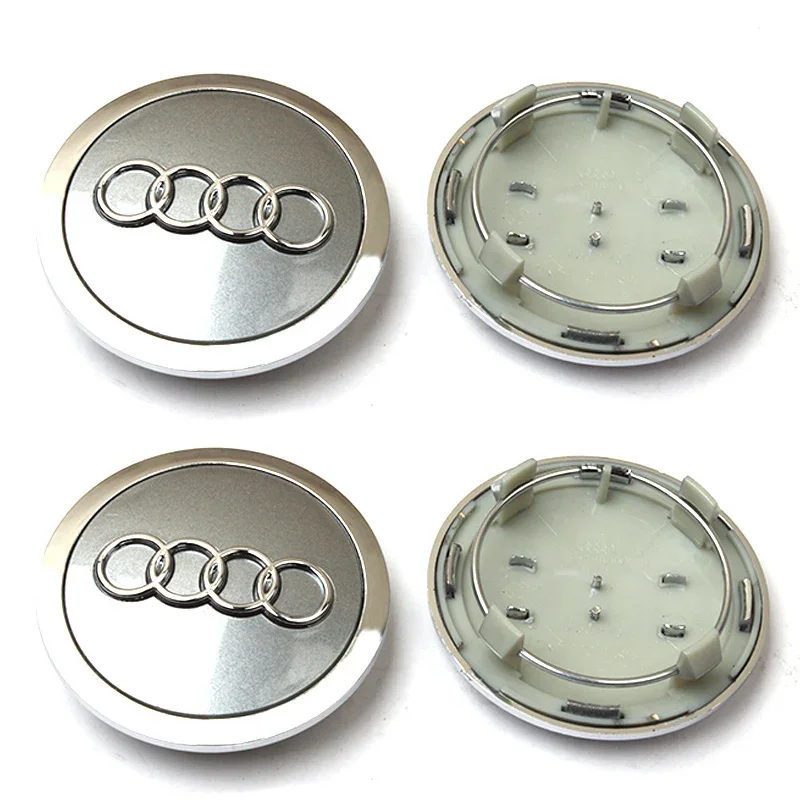 

4 шт., 60 мм, 61 мм, 68 мм, 69 мм, колпаки Audi, колпаки для центральных колес автомобиля, колпаки для Audi A1 A2 A3 A4 A5 A6 A7 A8 S3 S6 Q3 Q5 Q7, аксессуары