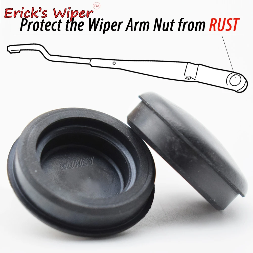 

Erick's Wiper 2Pcs/Set Front Wiper Arm Nut Cover Cap Bolt Protector Rust Case For Hyundai i30 MK1 2007 - 2012 OE# 9838007000