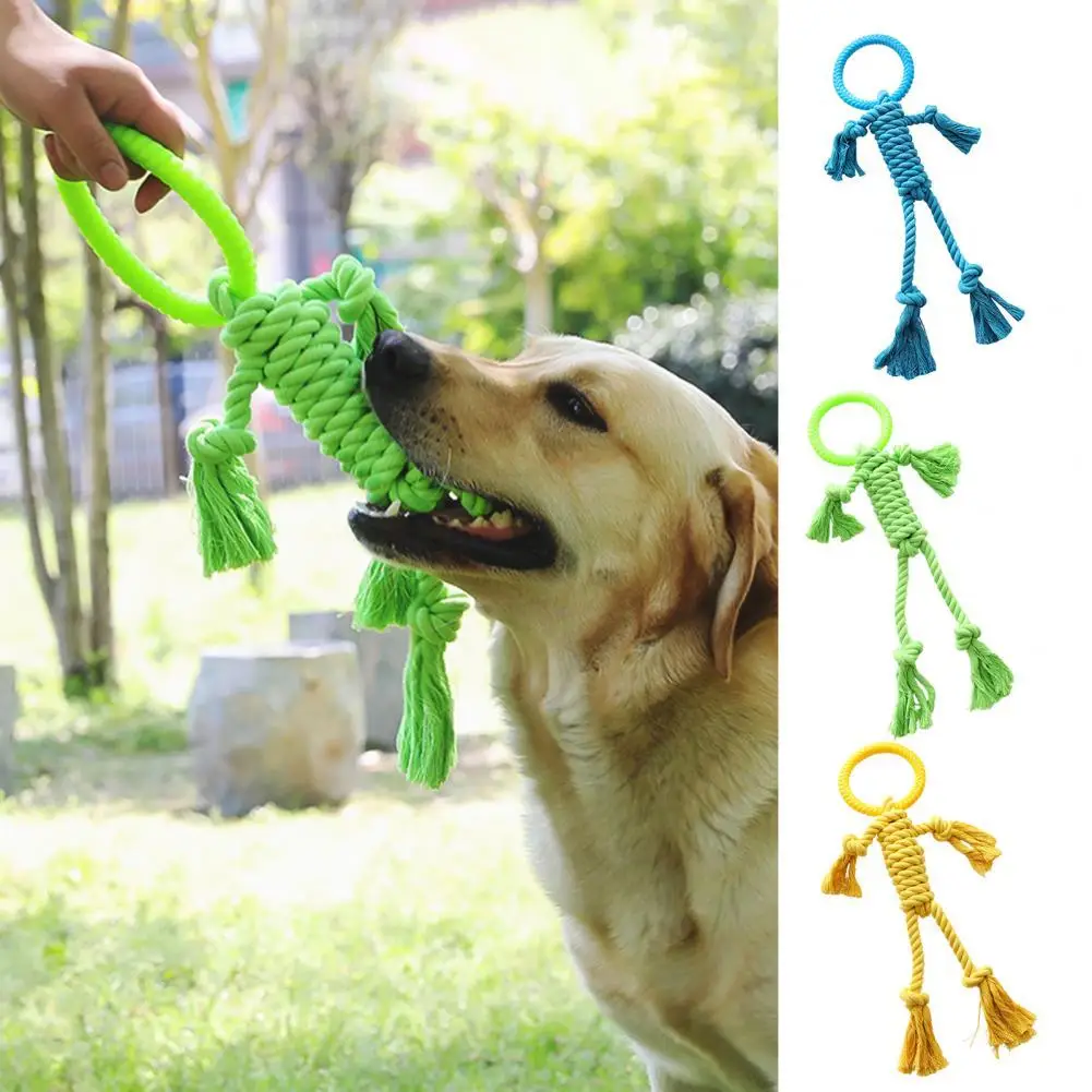 

Жевательная игрушка для собак, устойчивая к укусам, снимает скуку, Интерактивная веревка для тренировок с мягкой текстурой, узел, игрушка для укусов собак на улице и в помещении