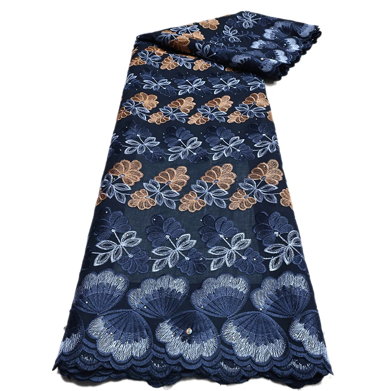 Африканская Хлопковая Кружевная Ткань Швейцарская Вуаль Стандартные Вечерние