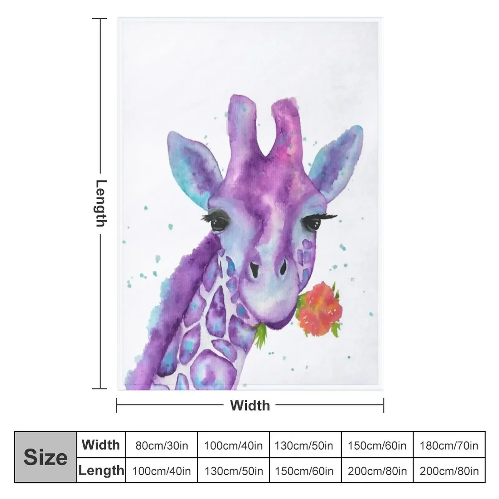 Zoya фиолетовый жираф акварельные одеяла для диванов одеяло косплей аниме смешные