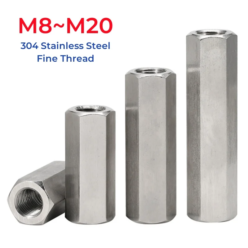 

Шестигранные гайки с тонкой резьбой M8-M20 из нержавеющей стали 304