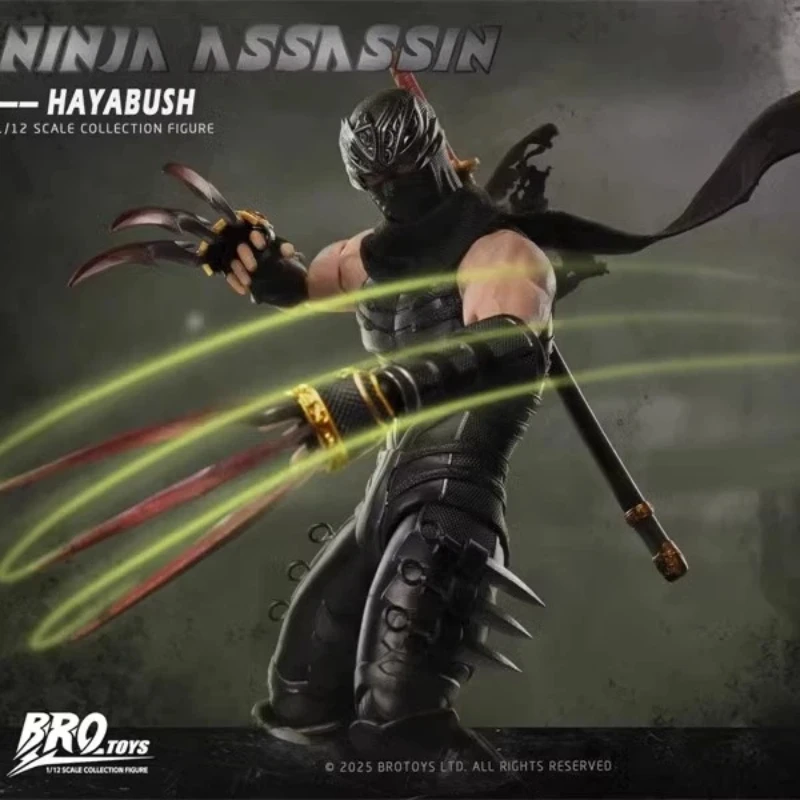 Фото Фигурка Brotoys Ninja Assassin Ryu Hayabusa LR010, оригинальный наряд ниндзя, коллекция моделей из ПВХ, набор мечей, игрушечный дисплей, подарок №2