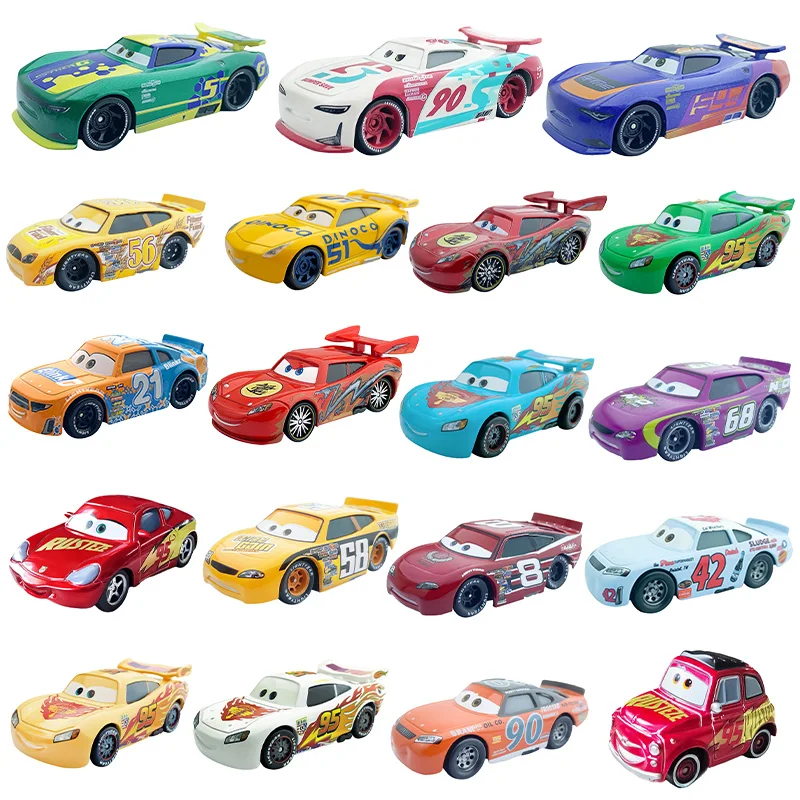 

cars disney pixar Movie Lightning cars rayo mcqueen Ramirez Jackson Storm Diecast Metal racing mini 2 3 toy Model kids boy Gift