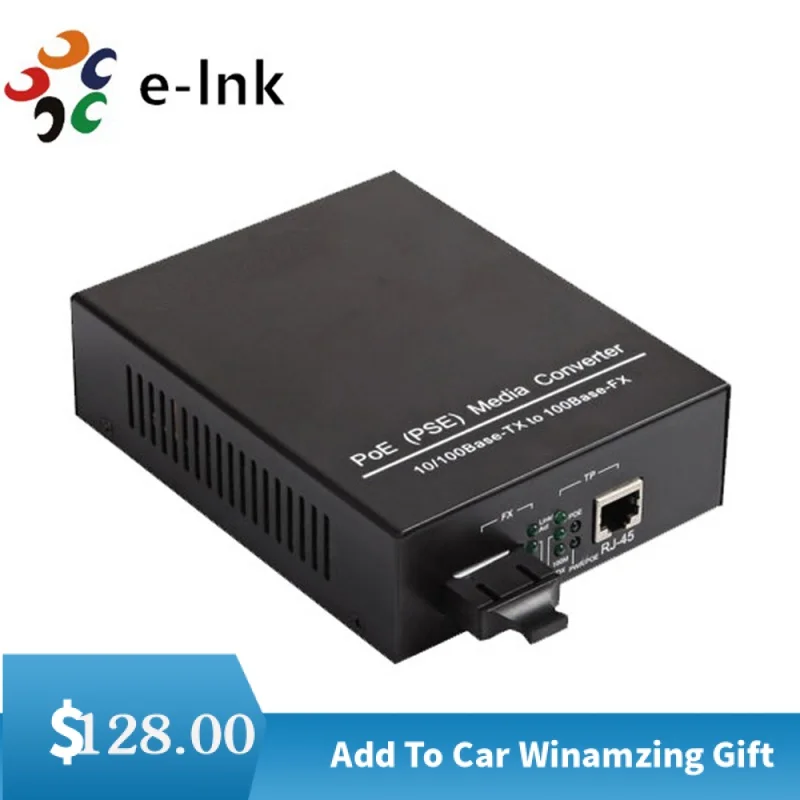 

MM Dual Fiber, 550m 10/100/1000Mbps 30W PoE Media Converter Built-in Power Supply