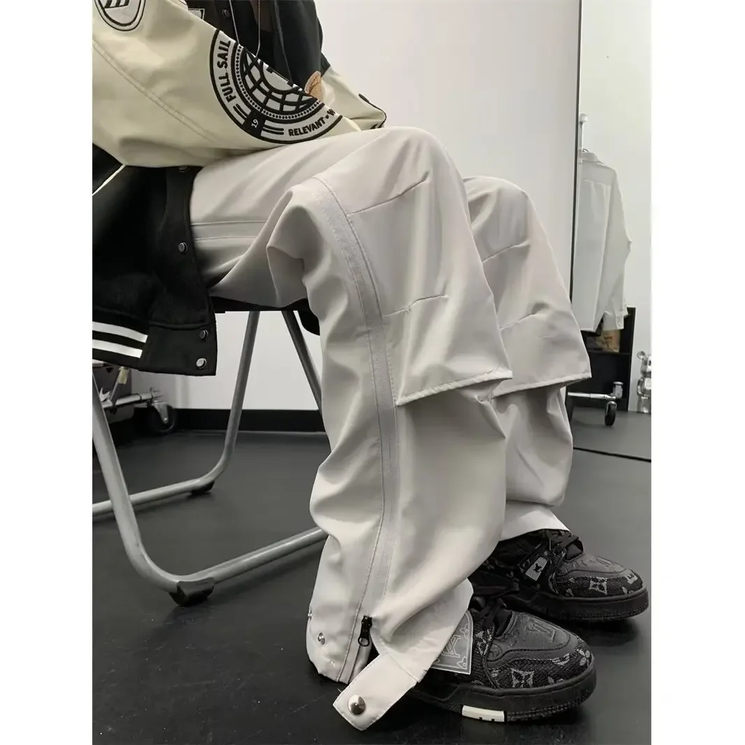 Мужские утолщенные брюки на флисовой подкладке осень-зима уличные