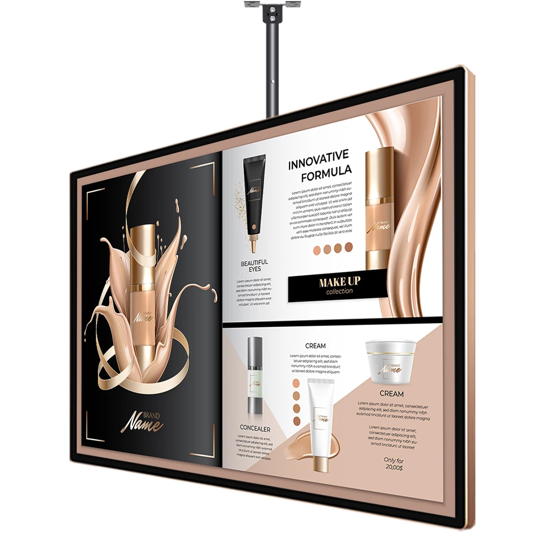 

Bar Advertising Screen Price Kiosk Machine Smart 43Inch Hanging Digital Signage