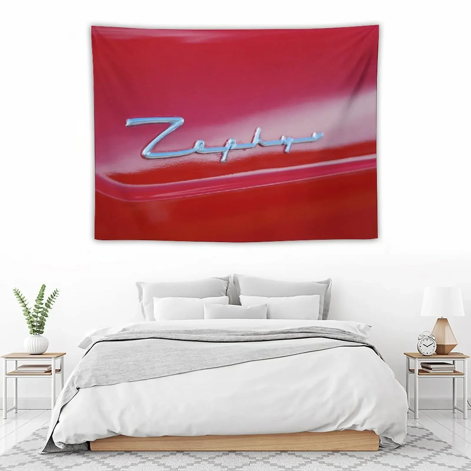 Красный Zephyr значок гобелен украшение для спальни декор