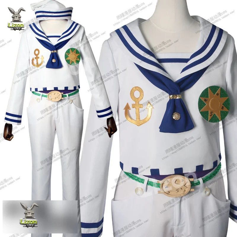 

AnimeJoJo's Bizarre Adventure Higashikata Josuke Cos Halloween Party Cosplay Costume Unisex