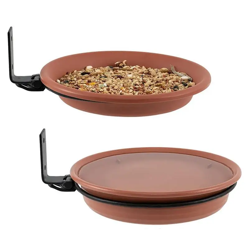 S Tray Mount Stable Balcony & Garden Bird Feeders For Attracting Birds Outdoors Removable Adjustable