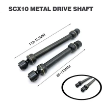 2pcs metal steel universal drive shaft 88 113mm112 152mm cvd for 110 rc crawler car axial scx10 90046 d90 upgrade parts