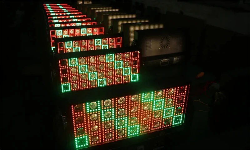 6 шт. полноцветные сценические стробоскопы 36x3 Вт