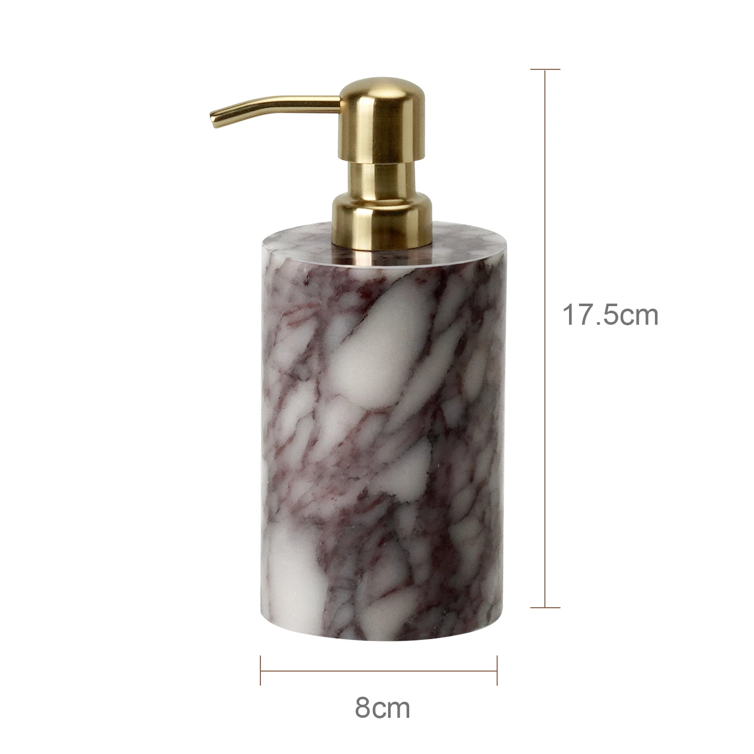 

Набор аксессуаров для ванной из мрамора Calacatta Viola