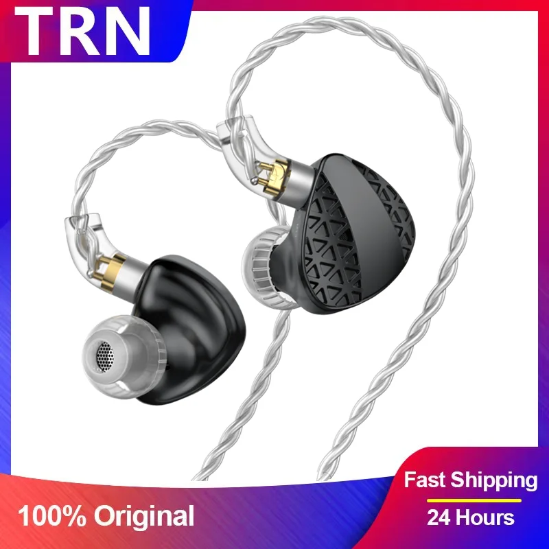

TRN MT3 Metal Wired Earphones HiFI In Ear Monitor High-Performance Dynamic Sport Game IEM Headset Earbuds Headphones Microphone