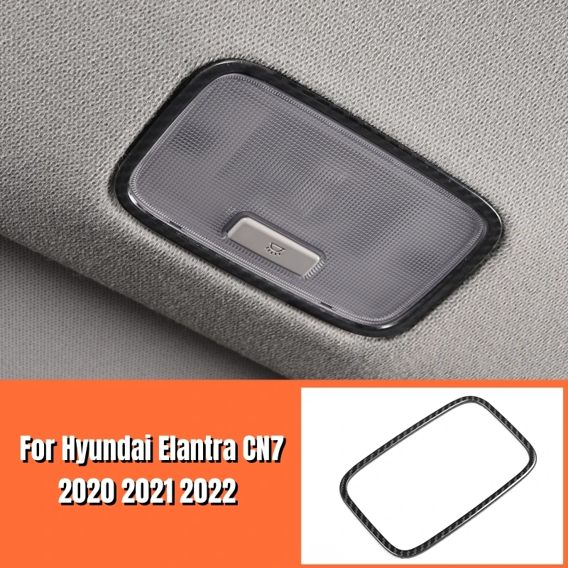 

Для Hyundai Elantra CN7 2020 2021 2022, внутренняя лампа для чтения из нержавеющей стали, декоративная рамка, задние лампы для чтения, накладки
