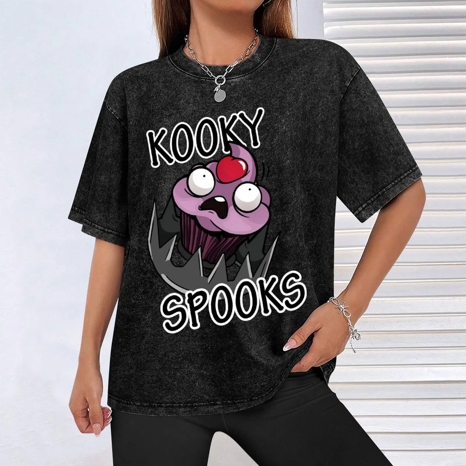 Фото Футболка Keyori's Kooky Spooks, мужская футболка для спортивных фанатов, топпинг, заготовки, простые футболки для мужчин №4