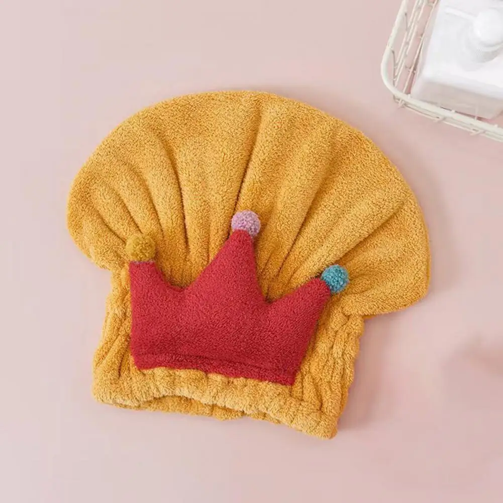 

Fluffy Compact Quick-dry Children Dormitory Hair Drying Hat Bathroom Accessories Kids Hair Dry Hat for Household