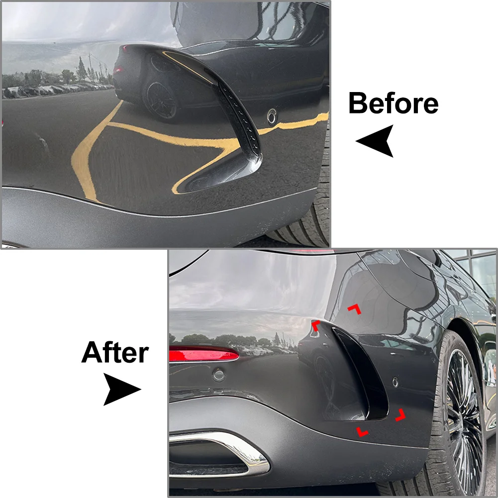 2 шт. задний бампер автомобиля боковой спойлер декоративная накладка для Mercedes Benz