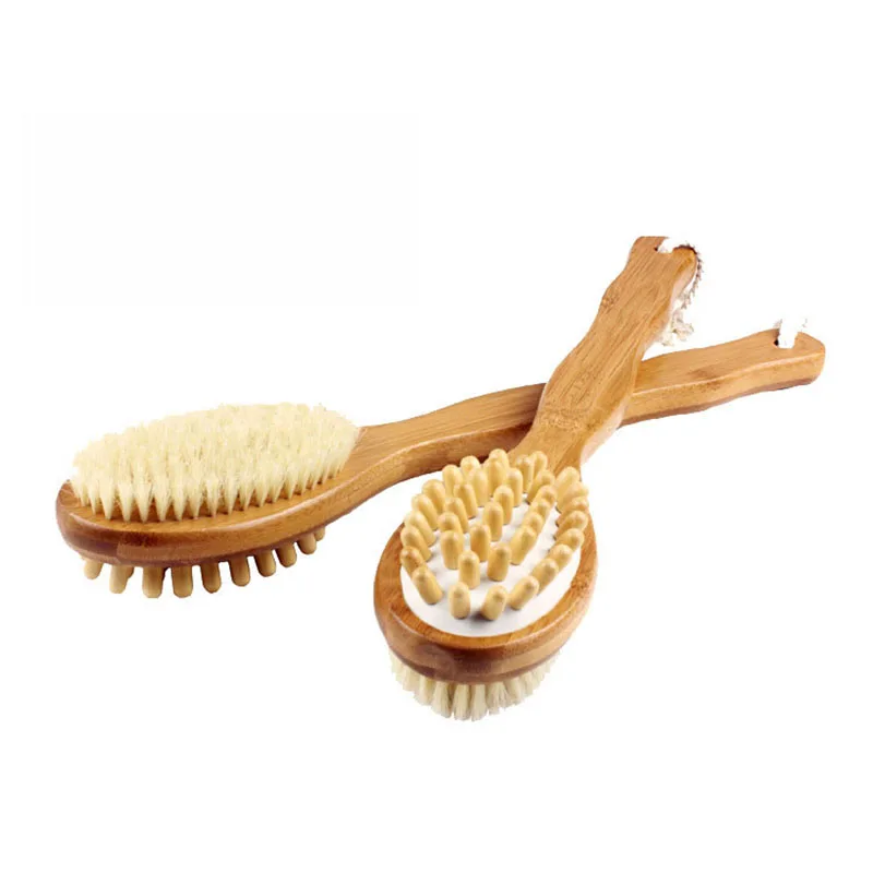 

New Arrival Cellulite Brush Dry Massage Brushes Body Brush for Back Exfoliating Natural Bristles Shower Brush with Long Handle