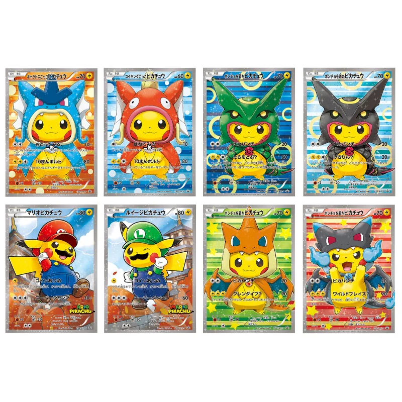 

Pokemo Ptcg Pikachu Diy Self Made Paper Card Flat Card Stars Flash Children Collection Card Birthday Present Anime Goods