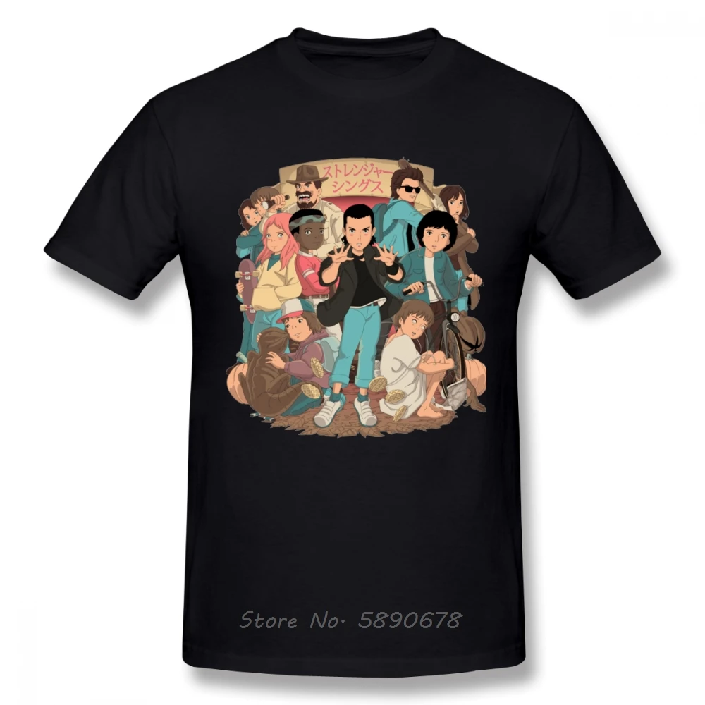 

Cartoon Version Design Stranger Things T Shirt Male Soft Cotton Tshirt Men o-neck Short Sleeve Tees