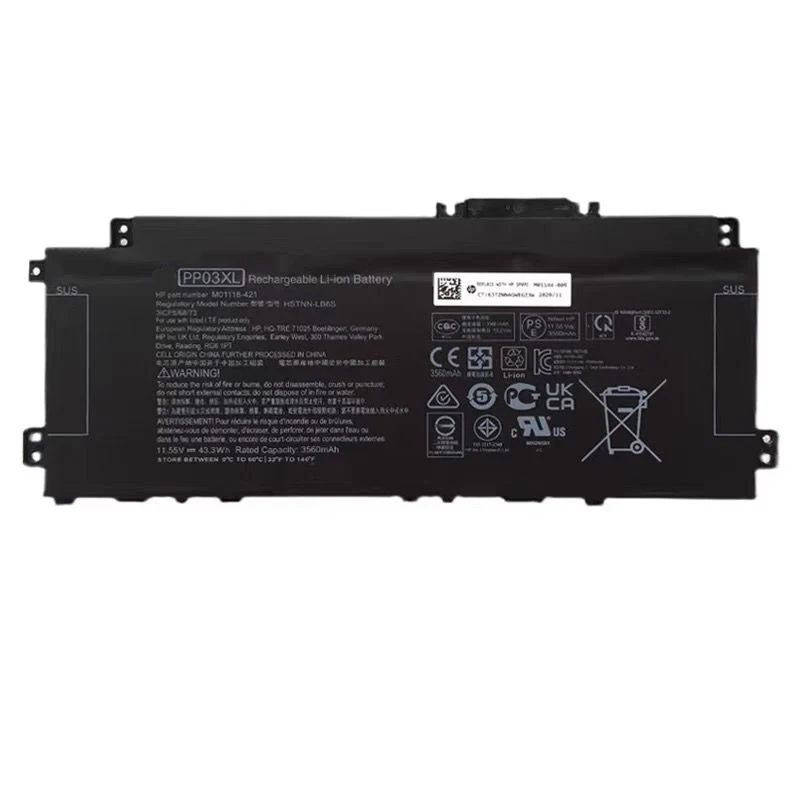 PP03XL Аккумулятор для ноутбука HP Pavilion X360 13-BB 14-DV 14M-DW 14-DK HSTNN-DB9X HSTNN-LB8S M01118-241 M01144-005 11 55 В