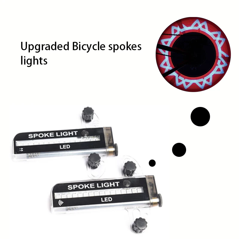 

New Upgrade Bicycle Spokes Light For 20-29 inch Road Bike Mountain Bike Spokes Light Bluetooth Docking Bicycle Lights