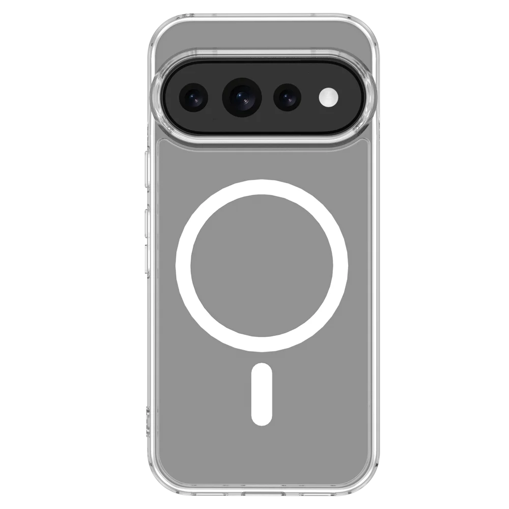 Фото Магнитный чехол для Google Pixel 11 Pro XL, прозрачный, с приподнятыми краями, поддерживает беспроводную зарядку, модель CA1001 №2