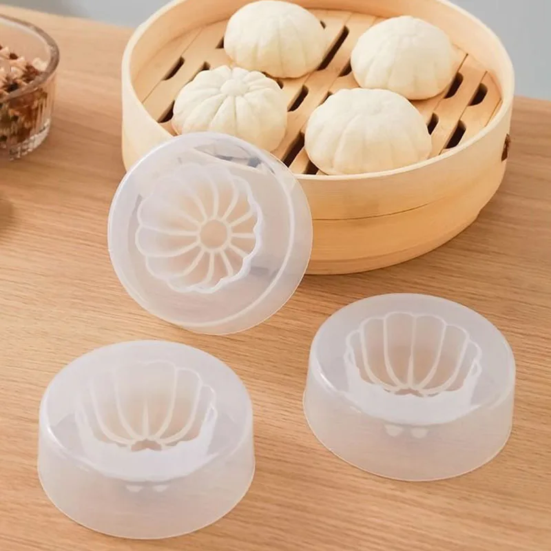 

1pc Chinese Baozi Mold Diy Pastry Pie Dumpling Maker Steamed Stuffed Bun Making Mould Bun Makers Kitchen Gadgets Baking Tool
