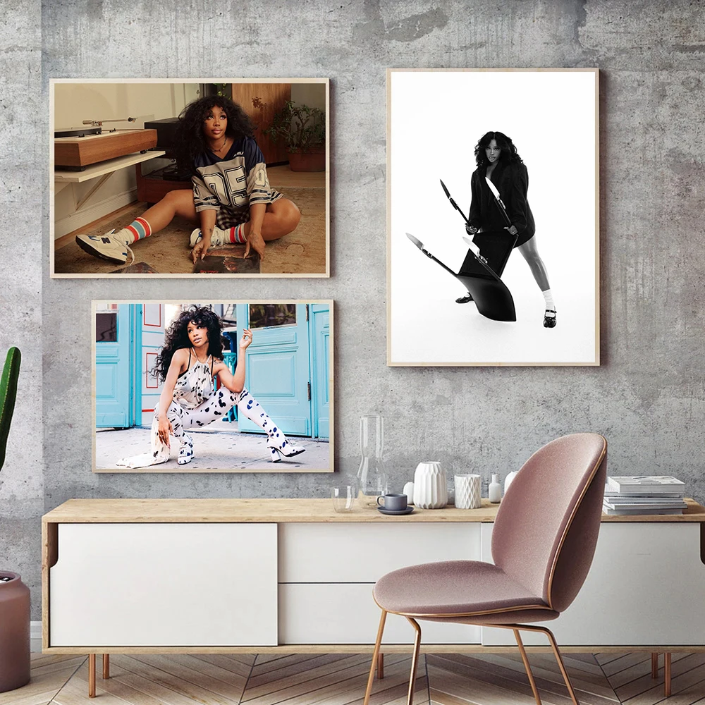 Сочетание портрета esthétique de chanteur rap в стиле хип-хоп affiche vintage toile teksto pop