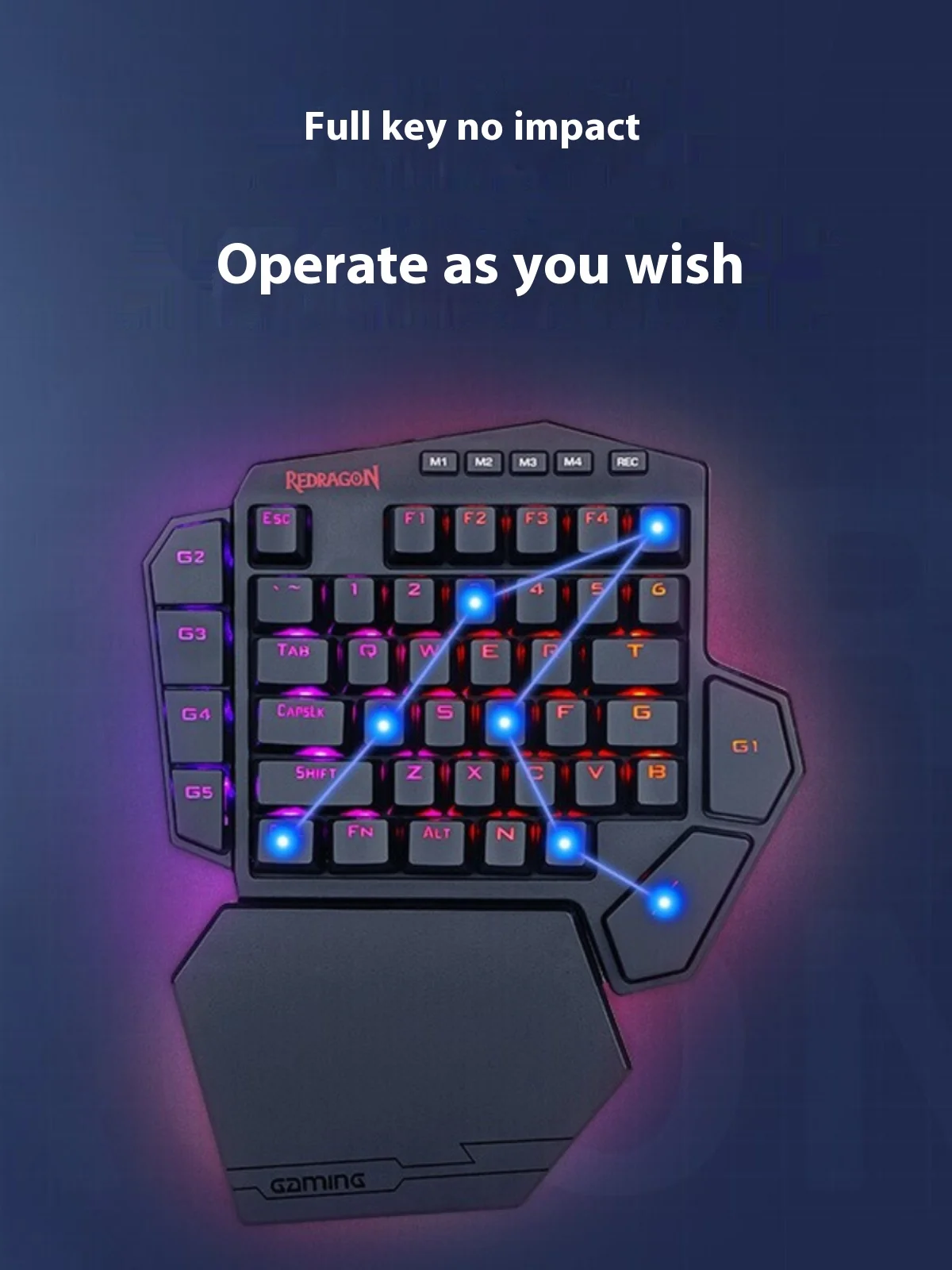 Беспроводная механическая клавиатура Redragon K585 Diti 2 4 ГГц 42 клавиши Rgb-подсветка