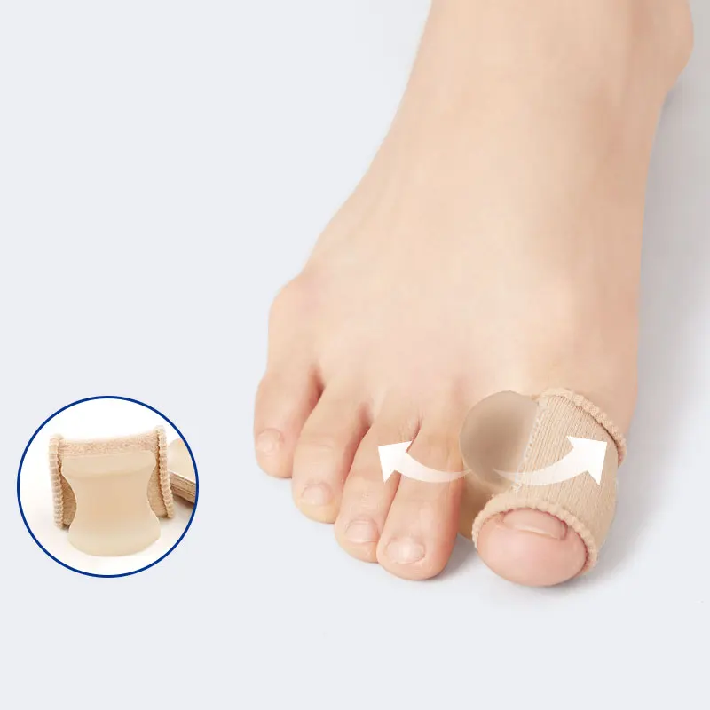 1 Pair Ballet Silicone Toes Separator Bunion Bone Ectropion Adjuster Correction Pad Toes Outer Appliance Foot Care Tool