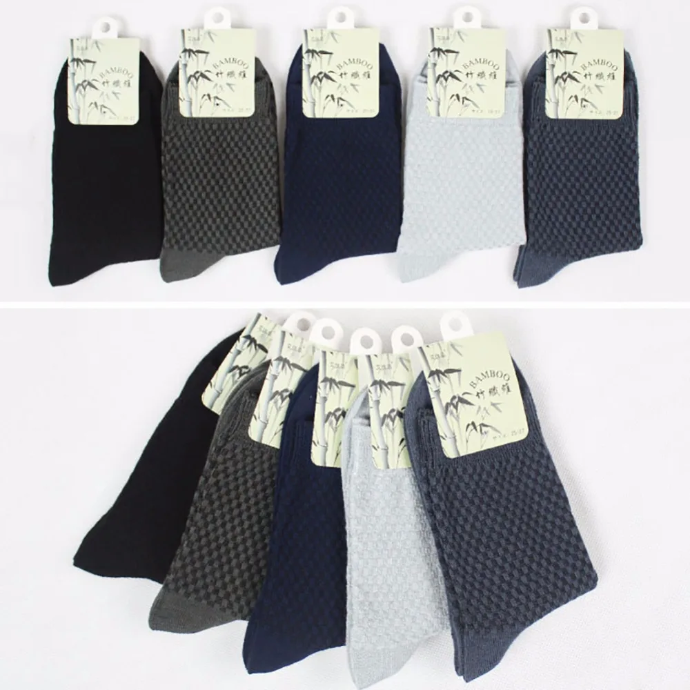 1 Pcs Fashion Men's Sock Men's Bamboo Fiber Sock New Arrival Men's Casual Sock Comfortable 5 Colors By Random#265968