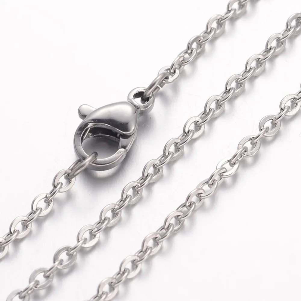 5pcs/lot 2.4/3.0mm thick 23.6 inch 304 Stainless Steel Jewelry Necklace Making Chain for Accessories Design