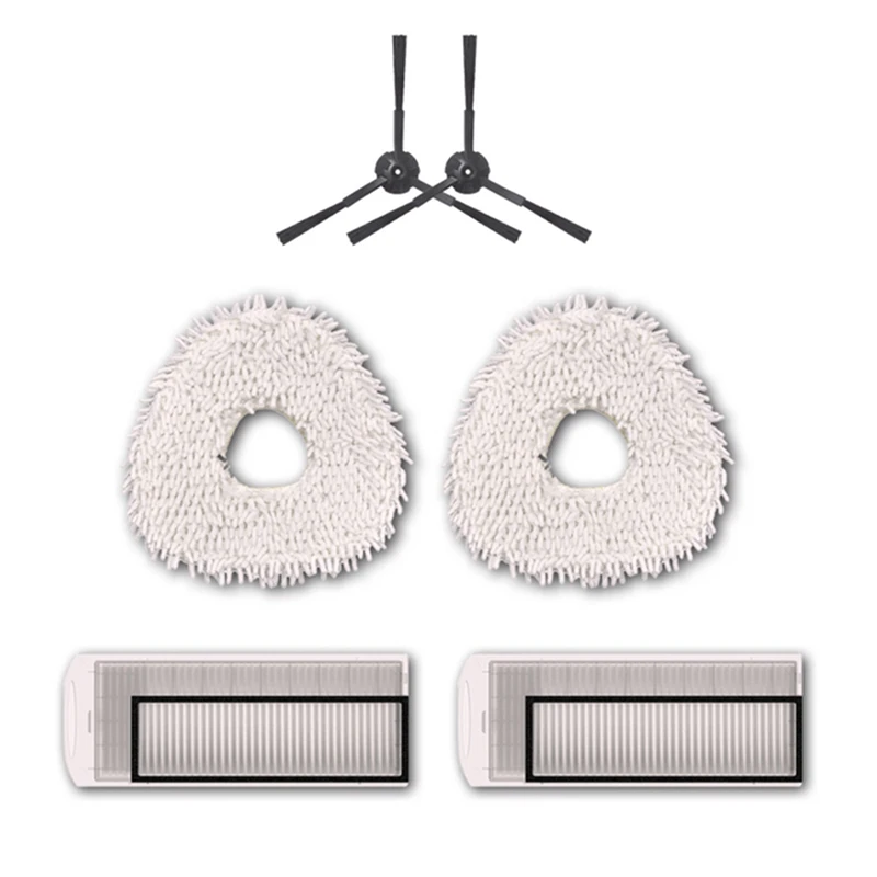

1Set Mop Cloth Side Brush Filter For NARWAL J1 YJC003 YJCC001-1 Robot Vacuum Cleaner Sweeper Accessorie Mops