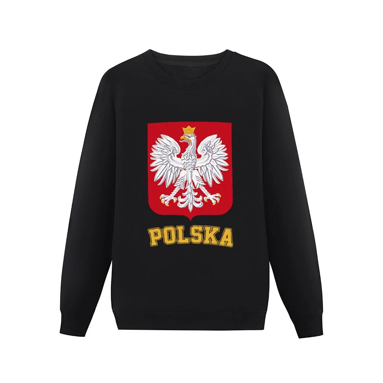 Винтажный стиль пуловер с флагом Польского орла толстовка капюшоном мужская