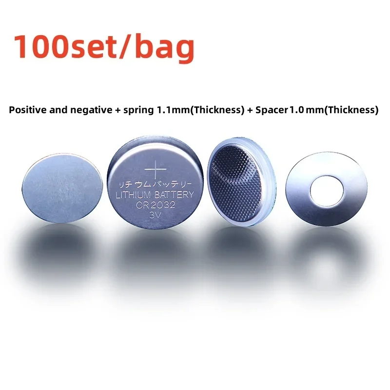 

SAIDKOCC 304/316 корпус для монет из нержавеющей стали с конической пружиной 1,1 мм и проставкой 0,5 мм/1,0 ммM для CR/LIR 2032/2025/CR2016